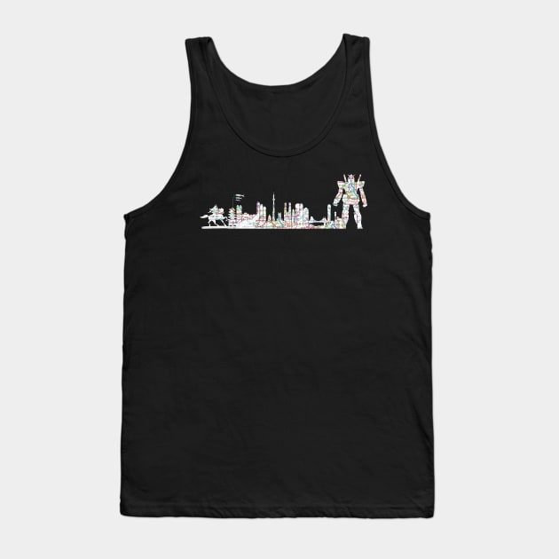 Tokyo japan skyline subway map Tank Top by Hook Ink